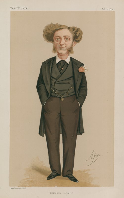 Mr Albert Grant MP; Leicester Square; 21 febbraio 1874; Vanity Fair; caricatura da Carlo Pellegrini