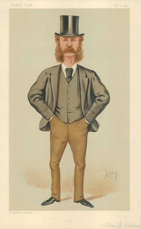 Mr Charles Henry Wilson, Hull, 21 febbraio 1885, caricatura di Vanity Fair da Carlo Pellegrini