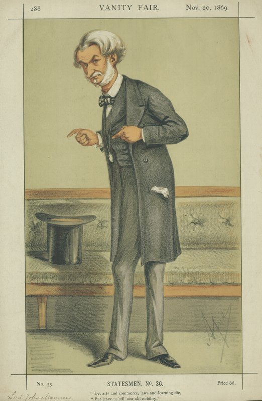 Il Diritto Onorevole Lord John J R Manners da Carlo Pellegrini