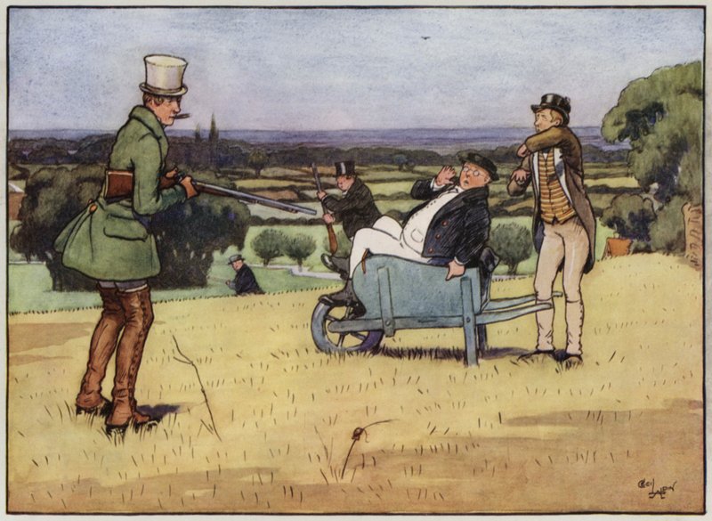 Illustrazione per "The Pickwick Papers" di Cecil Aldin da Cecil Charles Windsor Aldin