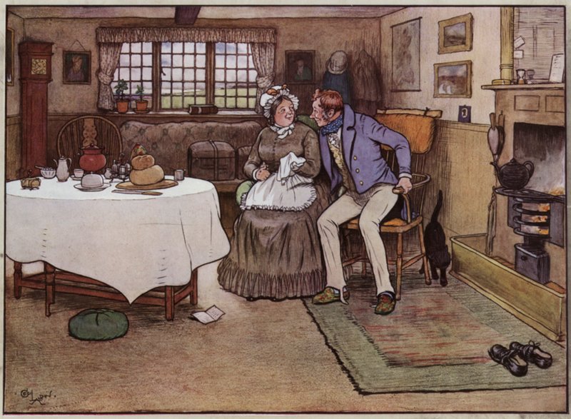Illustrazione per The Pickwick Papers di Cecil Aldin da Cecil Charles Windsor Aldin
