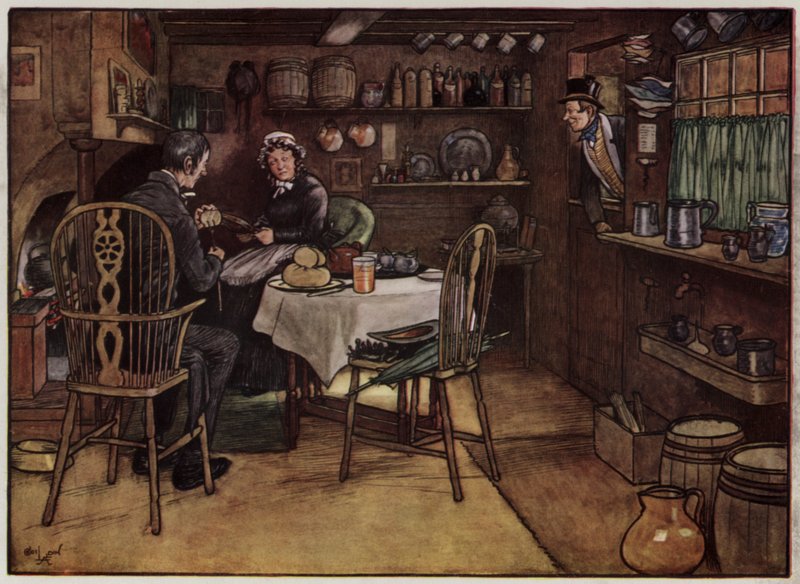 Illustrazione per The Pickwick Papers di Cecil Aldin da Cecil Charles Windsor Aldin