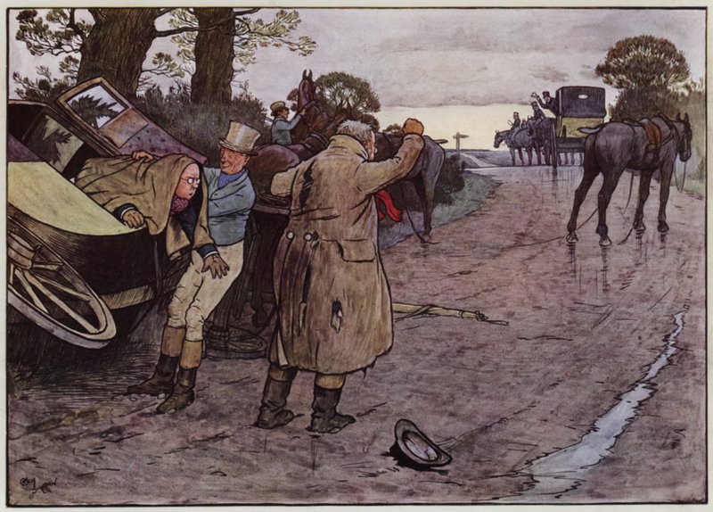 Illustrazione per The Pickwick Papers di Cecil Aldin da Cecil Charles Windsor Aldin