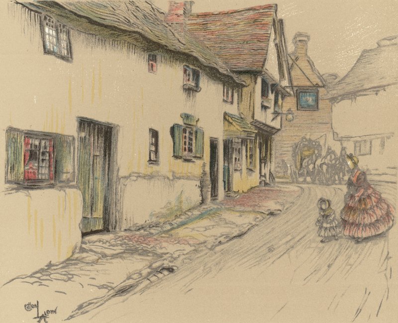 The George Inn, Dorchester da Cecil Charles Windsor Aldin