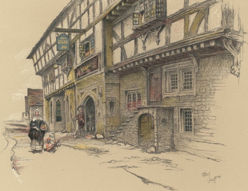 The George Inn, Norton St Philip da Cecil Charles Windsor Aldin