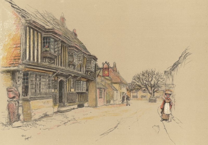 The Star Inn, Alfriston da Cecil Charles Windsor Aldin