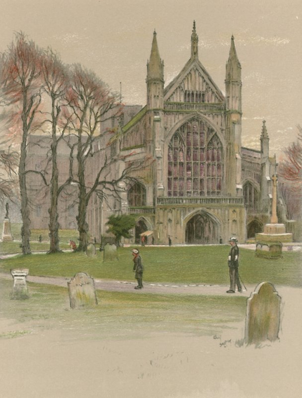 Cattedrale di Winchester da Cecil Charles Windsor Aldin
