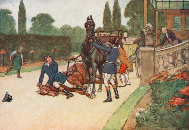 York si sedette prontamente sulla sua testa per impedirle di lottare da Cecil Charles Windsor Aldin