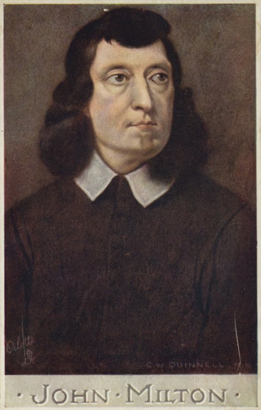John Milton (1608-1674), poeta inglese da Cecil Watson Quinnell