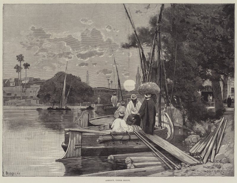 Assiut, Alto Egitto da Charles Auguste Loye