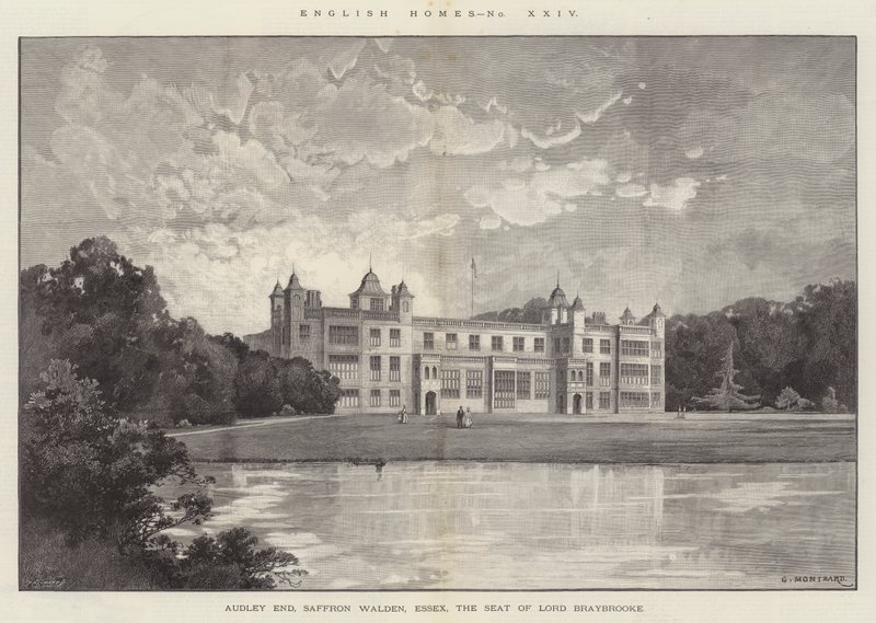 Audley End, Saffron Walden, Essex, la sede di Lord Braybrooke da Charles Auguste Loye