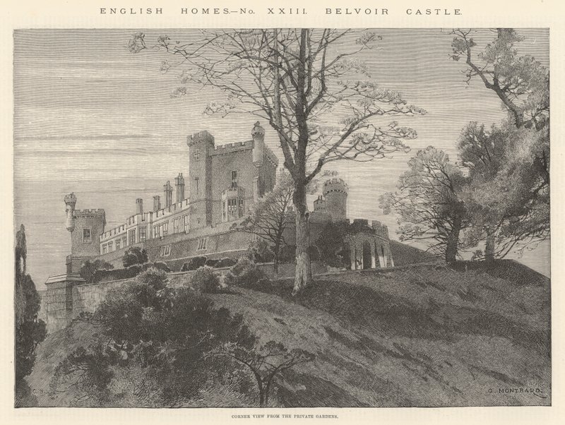 Castello di Belvoir da Charles Auguste Loye
