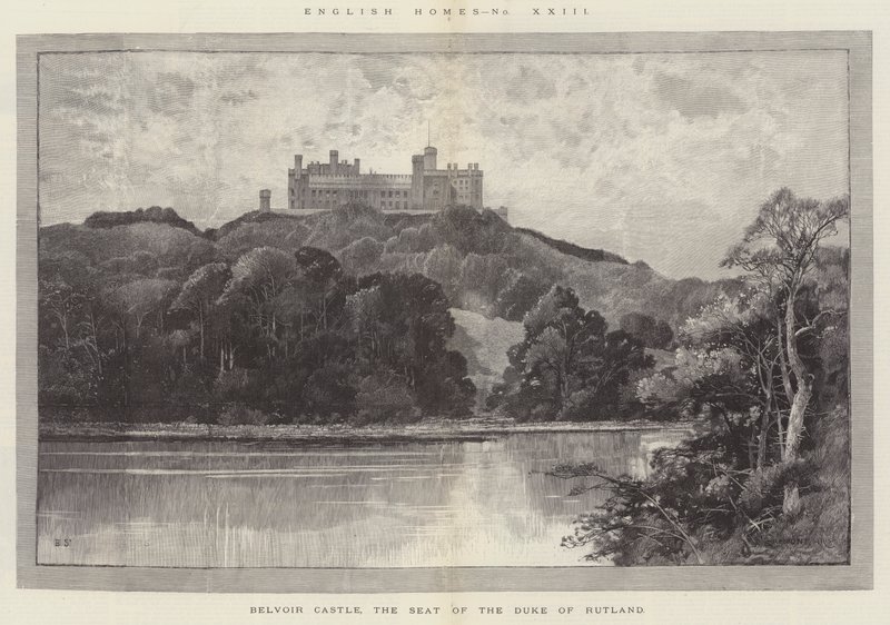 Castello di Belvoir, la sede del Duca di Rutland da Charles Auguste Loye