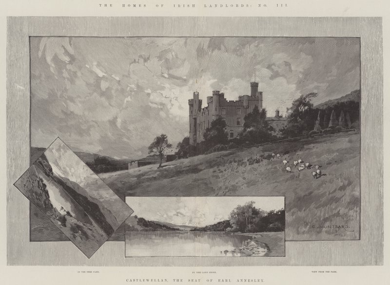 Castlewellan, la residenza del Conte Annesley da Charles Auguste Loye
