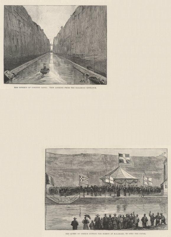 Canale di Corinto da Charles Auguste Loye