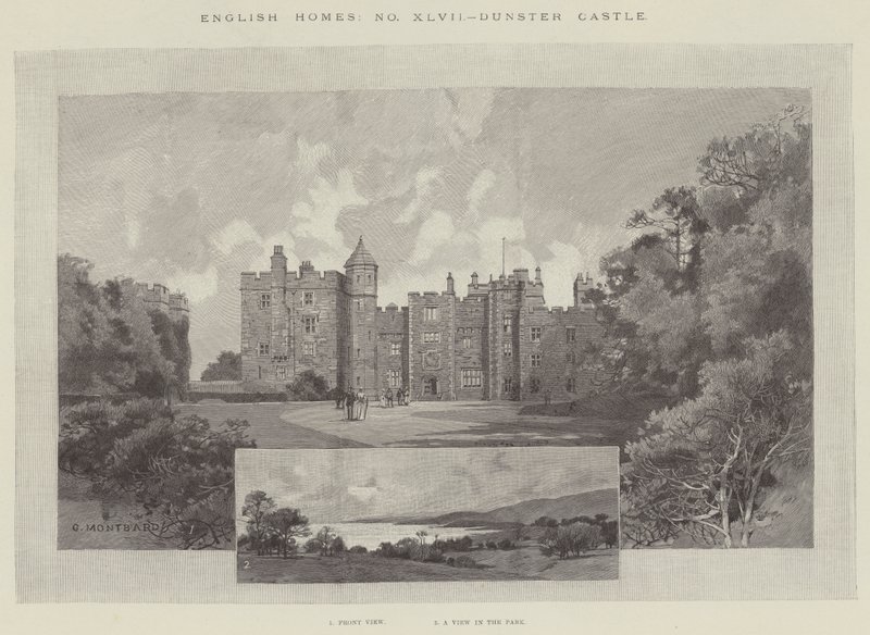 Castello di Dunster da Charles Auguste Loye
