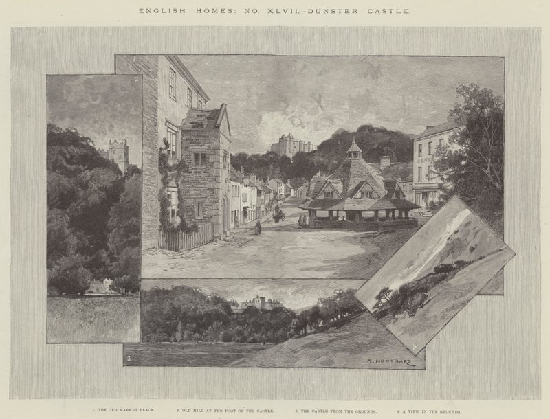 Castello di Dunster da Charles Auguste Loye