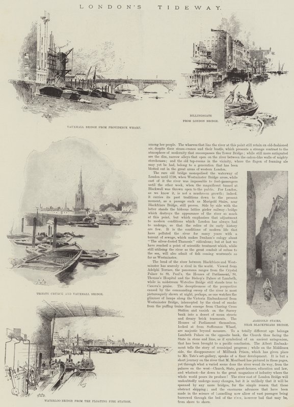 La marea di Londra da Charles Auguste Loye
