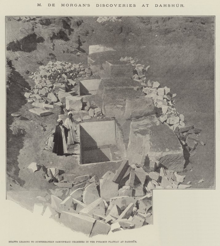 Le scoperte di M de Morgan a Dahshur da Charles Auguste Loye