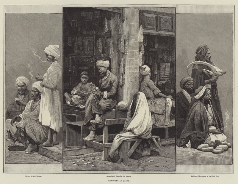 Schizzi al Cairo da Charles Auguste Loye