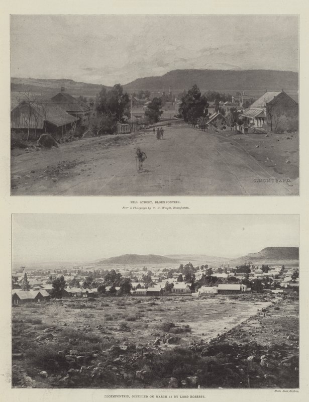 Schizzi di Bloemfontein da Charles Auguste Loye