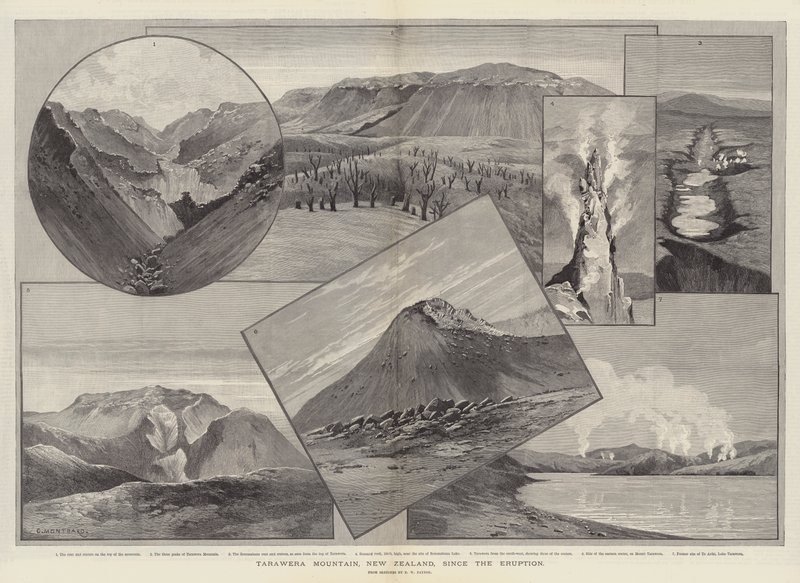 Monte Tarawera, Nuova Zelanda, dopo l