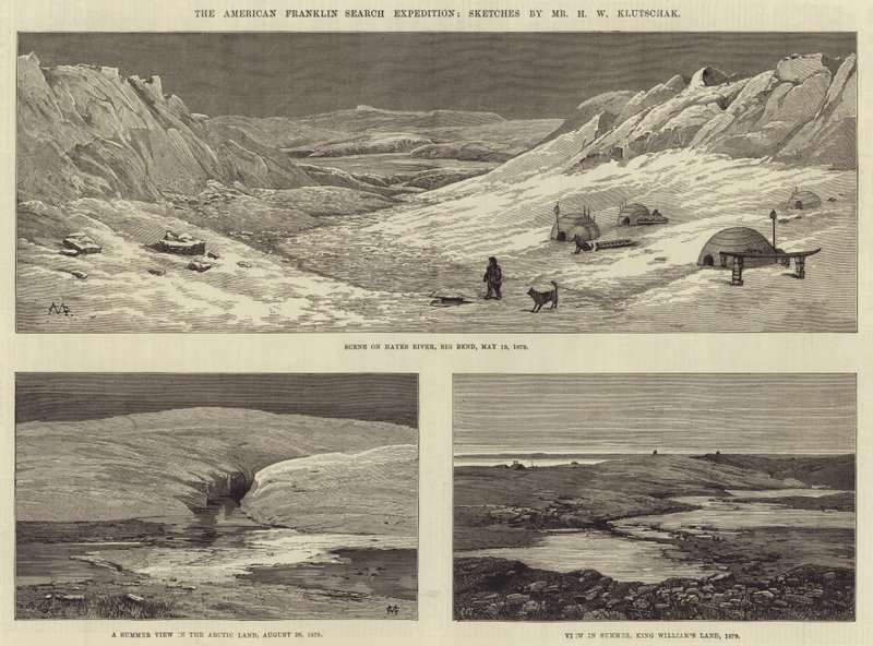 La spedizione americana di ricerca di Franklin da Charles Auguste Loye