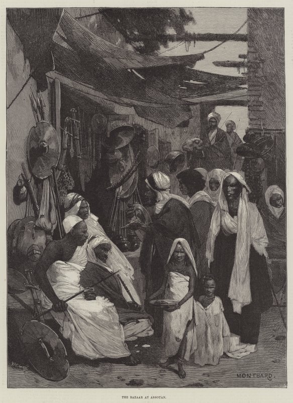 Il bazar di Assuan da Charles Auguste Loye
