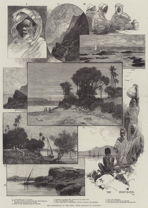 La spedizione sul Nilo, da Assouan a Korosko da Charles Auguste Loye