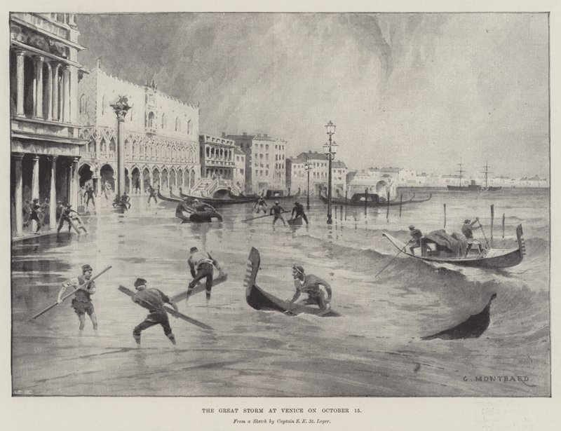 La grande tempesta a Venezia il 15 ottobre da Charles Auguste Loye