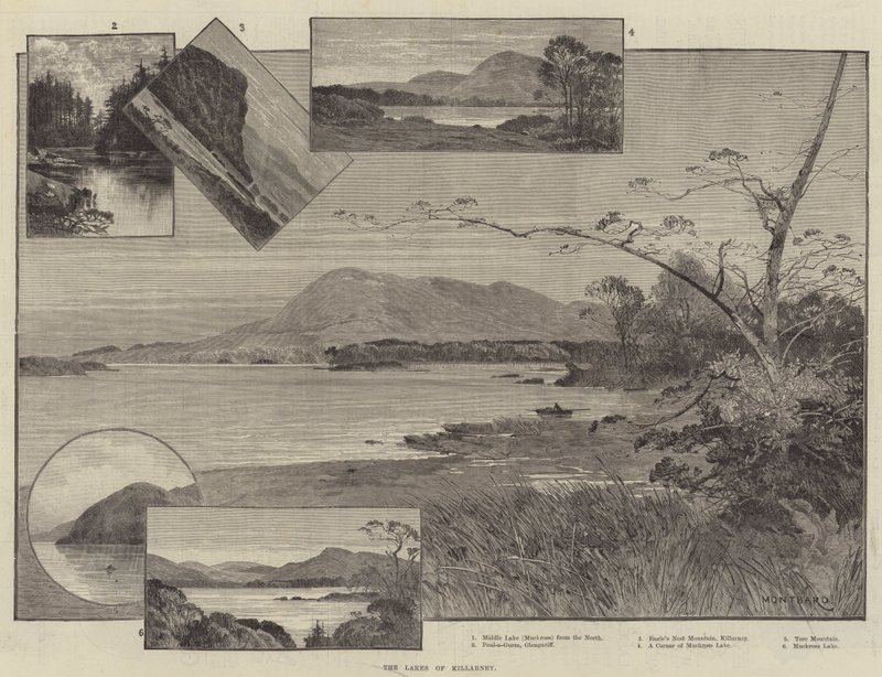 I laghi di Killarney da Charles Auguste Loye
