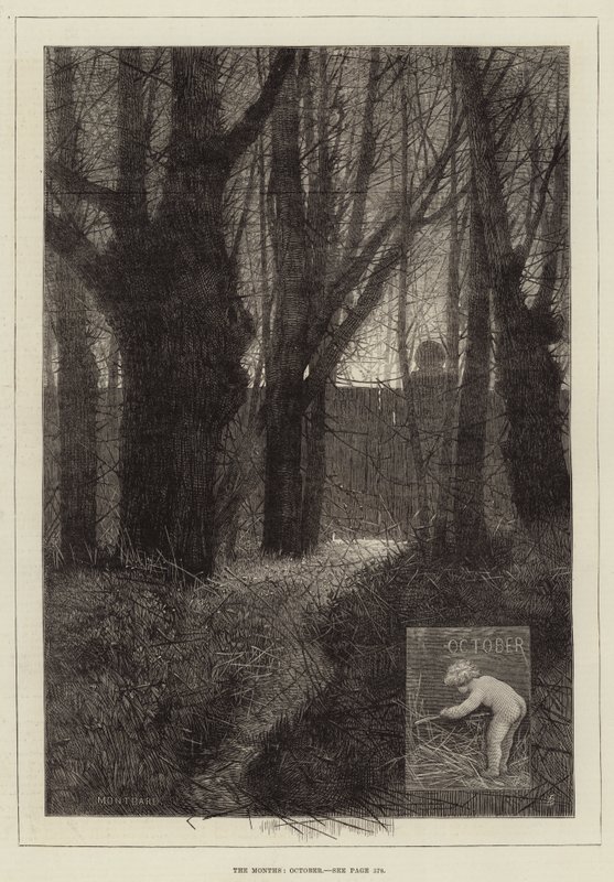 I mesi, ottobre da Charles Auguste Loye