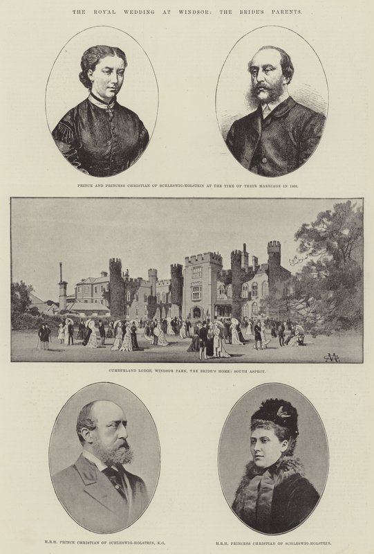 Il matrimonio reale a Windsor, i genitori della sposa da Charles Auguste Loye