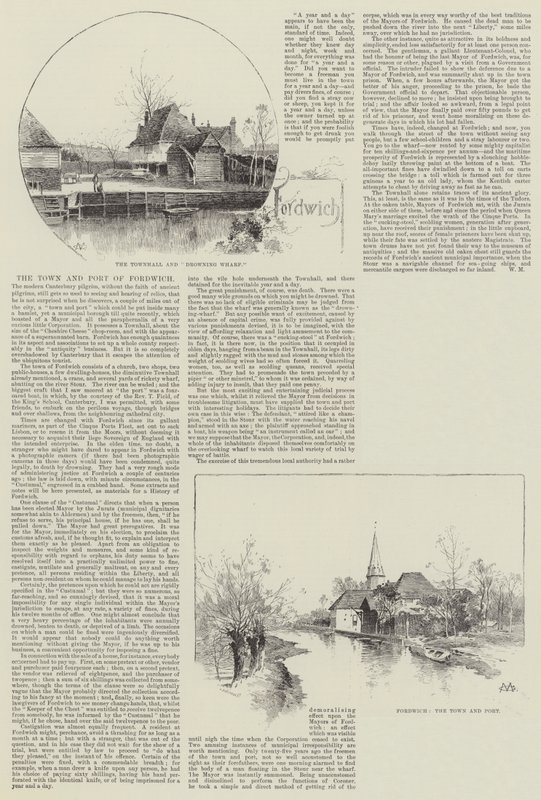 La città e il porto di Fordwich da Charles Auguste Loye