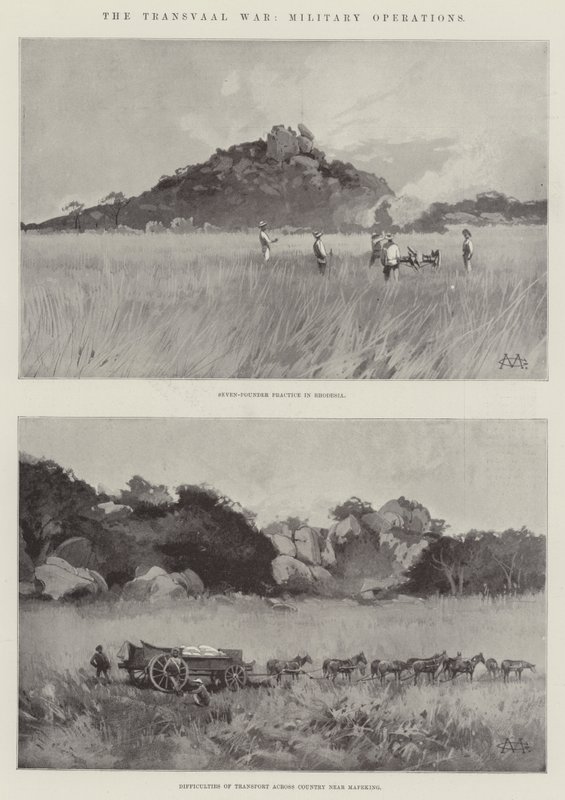 La guerra del Transvaal, operazioni militari da Charles Auguste Loye