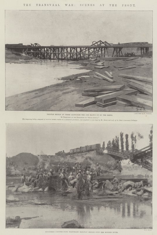 La guerra del Transvaal, scene al fronte da Charles Auguste Loye