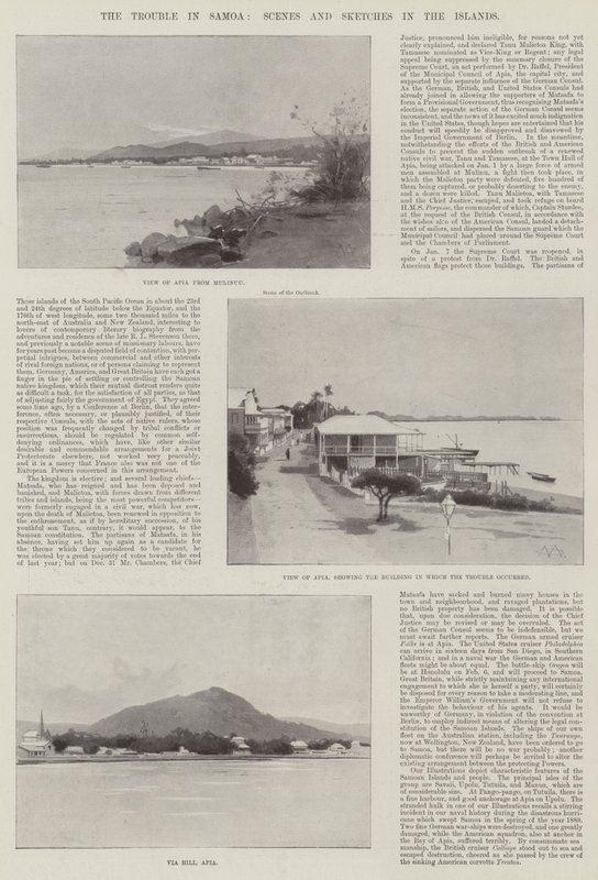 I problemi a Samoa, scene e schizzi nelle isole da Charles Auguste Loye