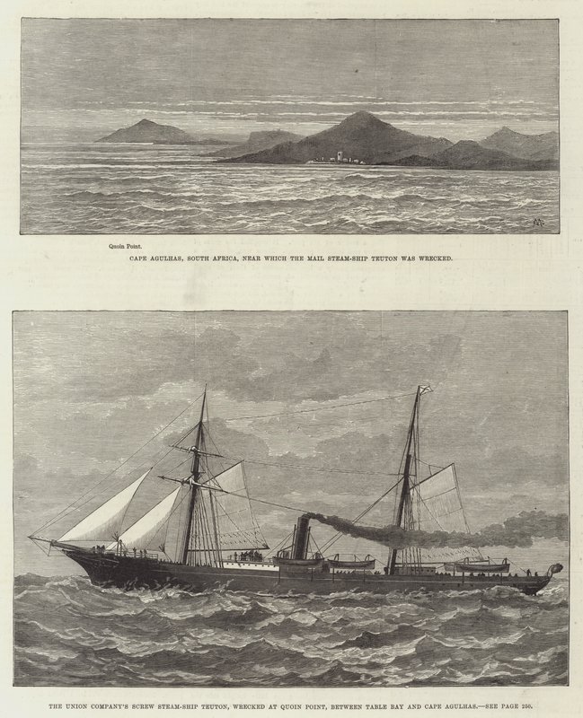 La Nave a Vapore a Vite della Union Company, Teuton da Charles Auguste Loye