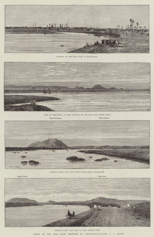 Vedute sul Nilo da Charles Auguste Loye