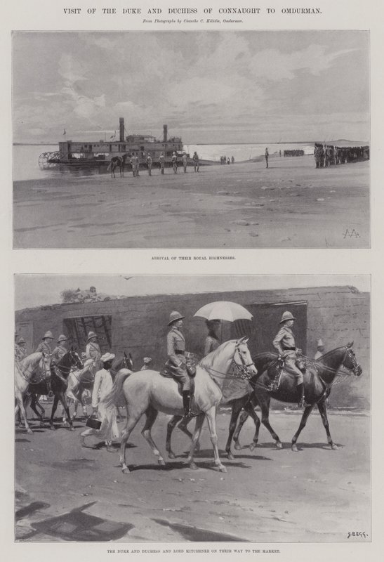 Visita del Duca e della Duchessa di Connaught a Omdurman da Charles Auguste Loye