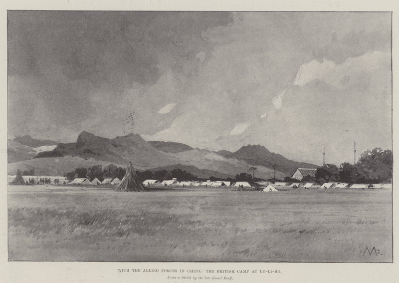 Con le Forze Alleate in Cina, il Campo Britannico a Lu-Li-Ho da Charles Auguste Loye