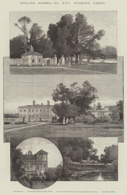 Abbazia di Woburn da Charles Auguste Loye