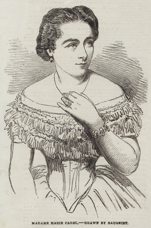 Madame Marie Cabel da Charles Baugniet
