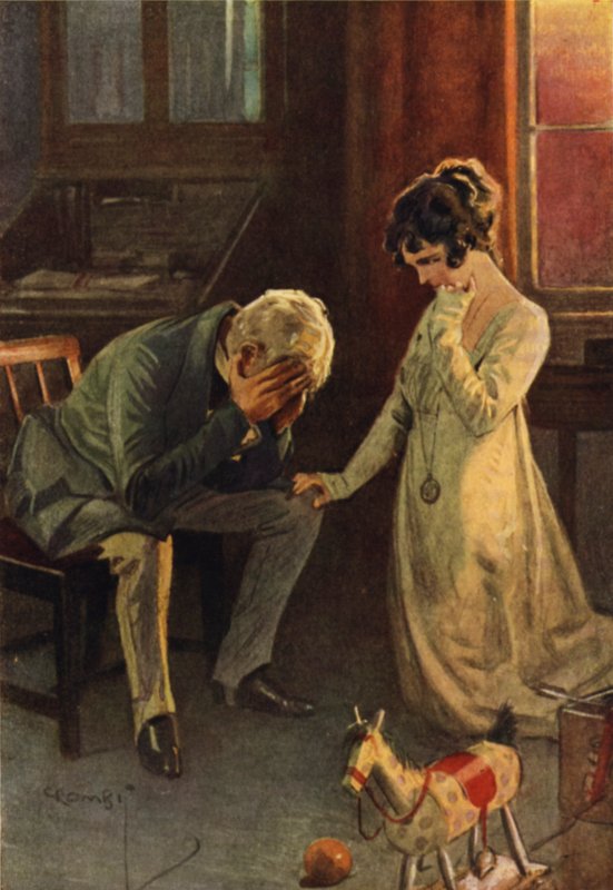 Il vecchio Sedley confessa la vera situazione ad Amelia da Charles Crombie