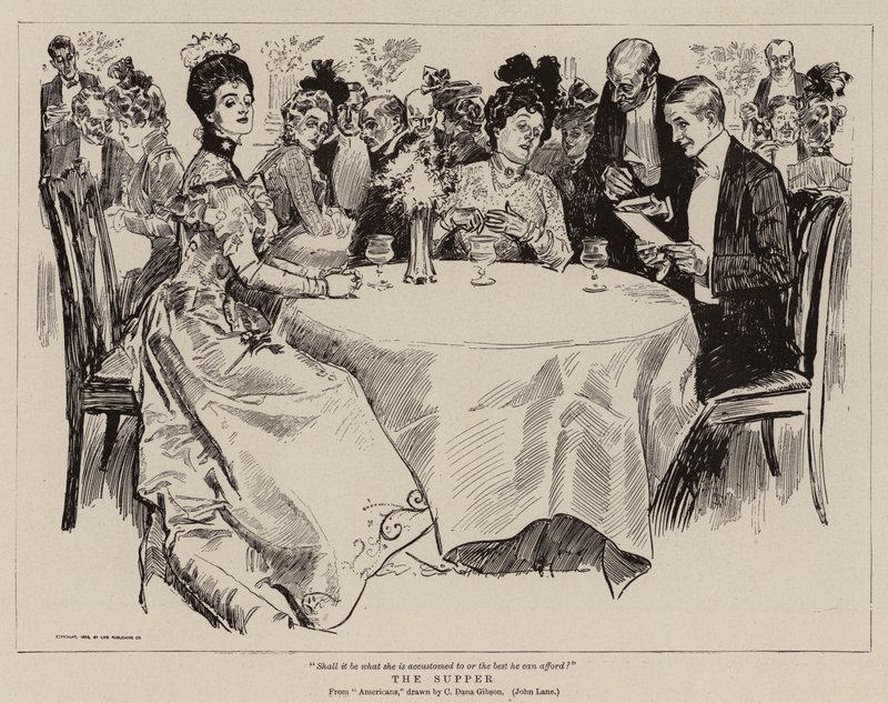 La cena da Charles Dana Gibson