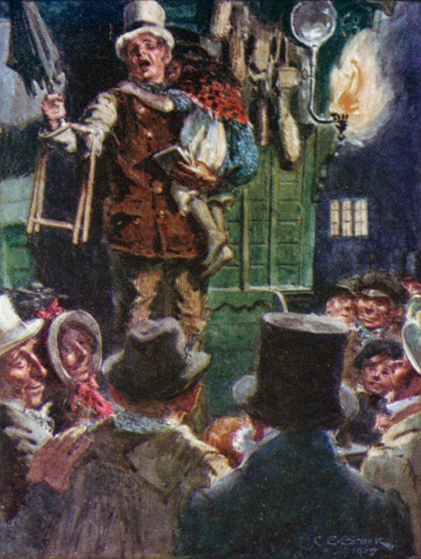 Illustrazione per La prescrizione del dottor Marigold di Dickens da Charles Edmund after Brock