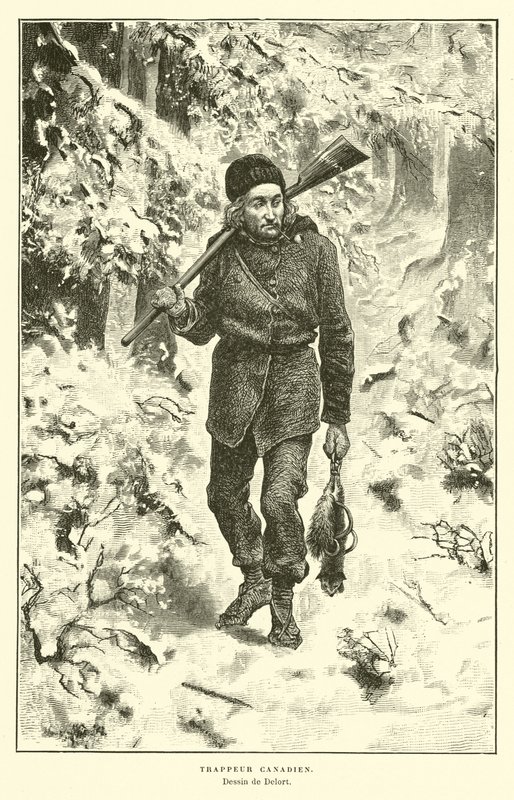 Trapper canadese da Charles Edouard Delort