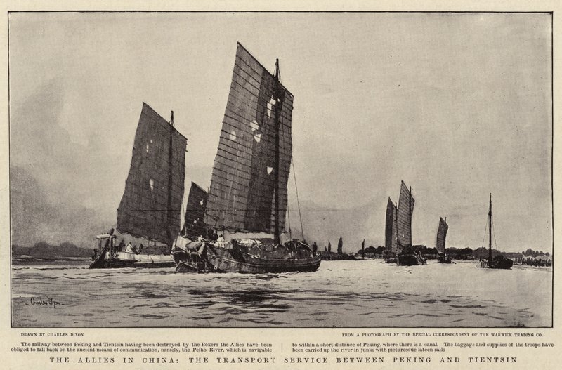 Gli alleati in Cina, il servizio di trasporto tra Pechino e Tientsin da Charles Edward Dixon