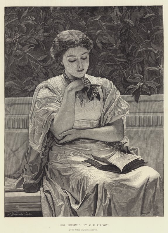 Ragazza che legge da Charles Edward Perugini