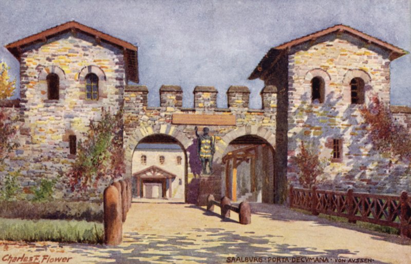 Saalburg, Porta Decumania, dall